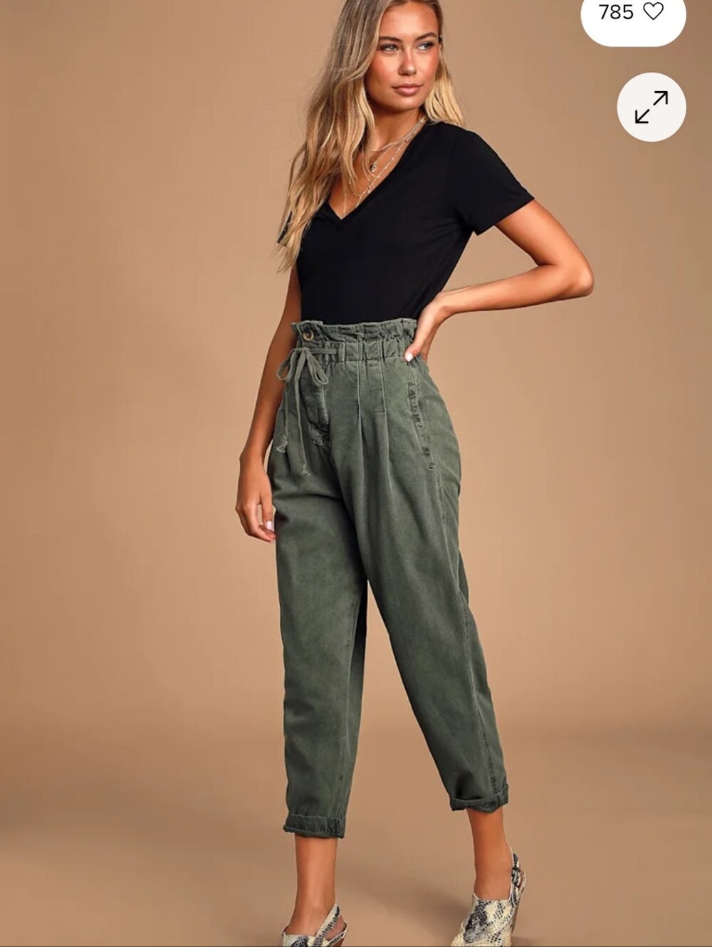 Free People Margate Pleated Trouser Pants